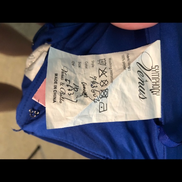 Brilliant Blue Gown - Picture 5 of 5